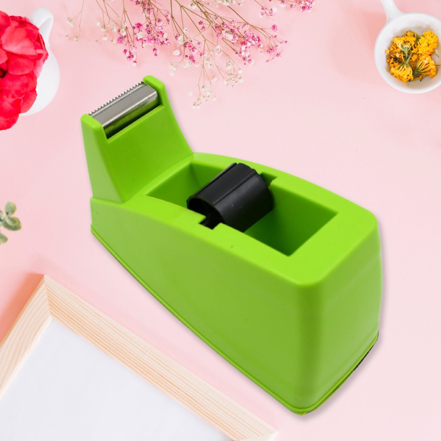9514 Plastic Tape Dispenser Cutter for Home Office use, Tape Dispenser for Stationary, Tape Cutter Packaging Tape School Supplies (1 pc / 515 Gm) 9514 Plastic Tape Dispenser Cutter for Home Office use, Tape Dispenser for Stationary, Tape Cutter Packaging Tape School Supplies (1 pc / 515 Gm)
